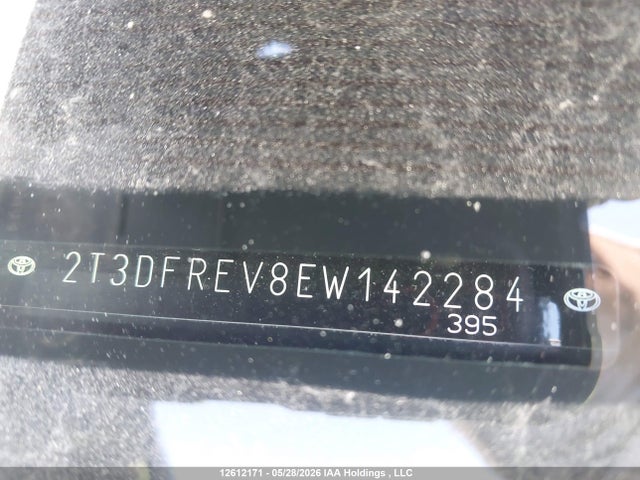 Aukcja sprzedaży 2014 Toyota Rav4 Limited, vin: 2T3DFREV8EW142284, numer aukcji: 12612171