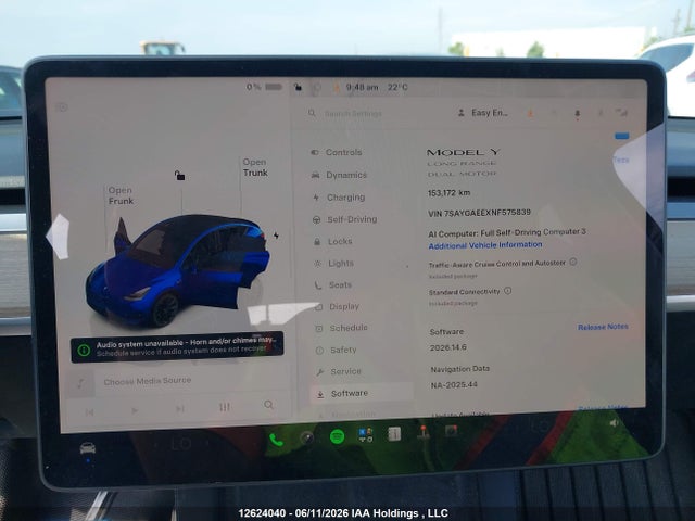 Tesla Model Y Long Range 2022 7SAYGAEEXNF575839 Image 7