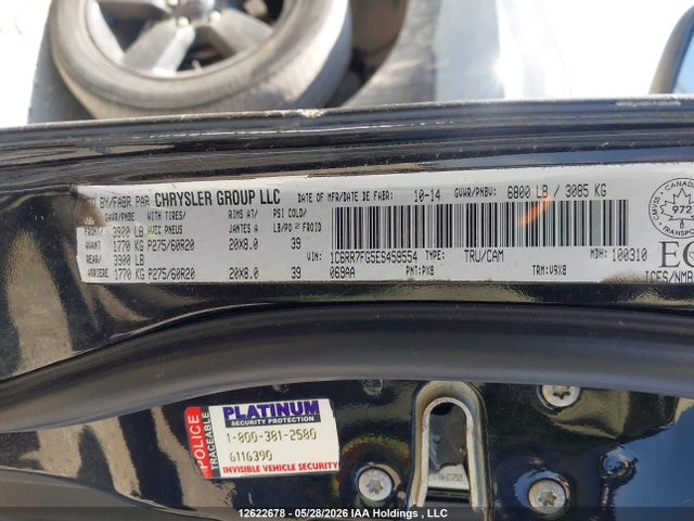 Aukcja sprzedaży 2014 Ram 1500 St, vin: 1C6RR7FG5ES459554, numer aukcji: 12622678