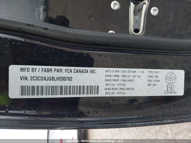 Dodge Charger Sxt 2020 2C3CDXJG8LH200702 Image 9