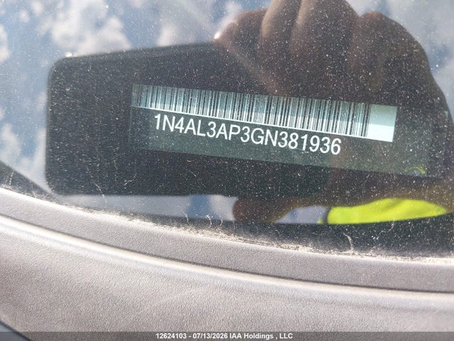 Aukcja sprzedaży 2016 Nissan Altima 2.5/s/sv/sl/sr, vin: 1N4AL3AP3GN381936, numer aukcji: 12624103