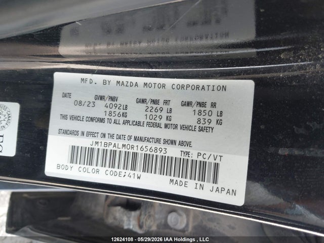 JM1BPALM0R1656893 Mazda Mazda3 Sport Gs