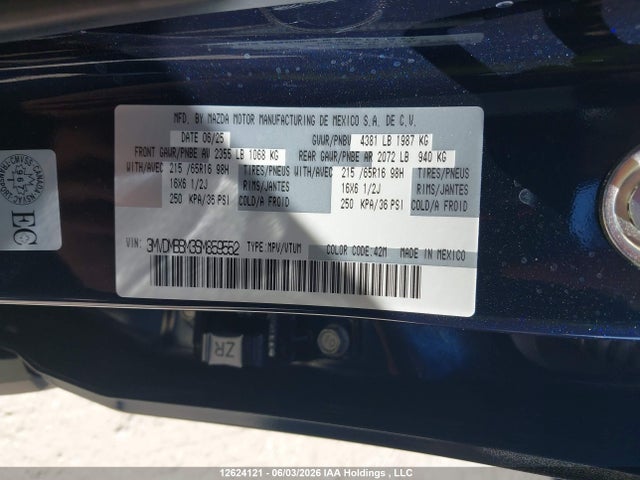 Продаж на аукціоні авто 2025 Mazda Cx-30 Gx, vin: 3MVDMBBM3SM859552, номер лоту: 12624121