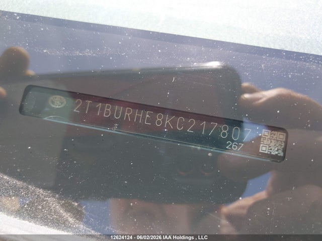 2019 Toyota Corolla Se მანქანა იყიდება აუქციონზე, vin: 2T1BURHE8KC217807, აუქციონის ნომერი: 12624124