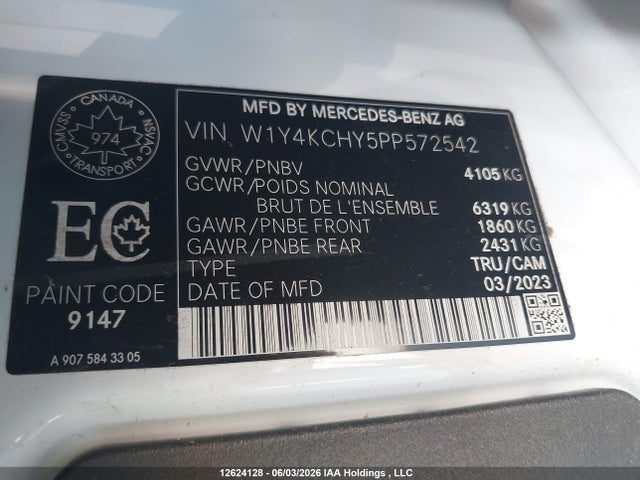 W1Y4KCHY5PP572542 Mercedes-Benz Sprinter 2500