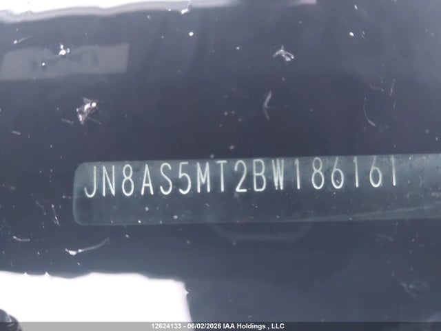 2011 Nissan Rogue Sv მანქანა იყიდება აუქციონზე, vin: JN8AS5MT2BW186161, აუქციონის ნომერი: 12624133