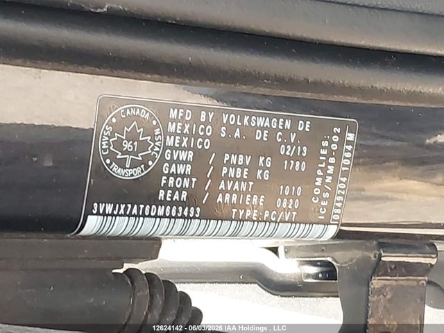 Продаж на аукціоні авто 2013 Volkswagen Beetle 2.5l Comfortline/2.5l Fender Edition, vin: 3VWJX7AT6DM663493, номер лоту: 12624142