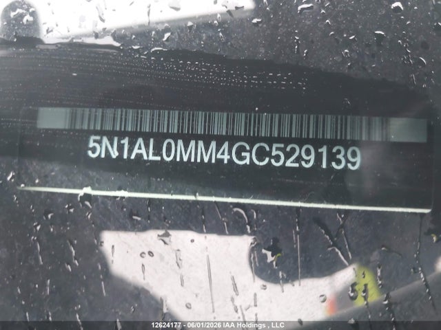 Продаж на аукціоні авто 2016 Infiniti Qx60, vin: 5N1AL0MM4GC529139, номер лоту: 12624177