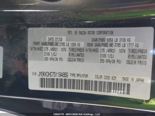 Mazda Cx-90 Premium 2025 JM3KKDHD7S1194869 Image 9