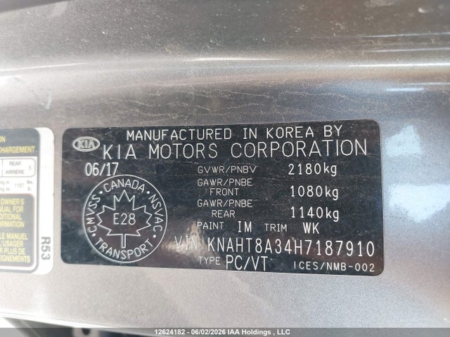 KIA Rondo L/lx 2017 KNAHT8A34H7187910 Image 18