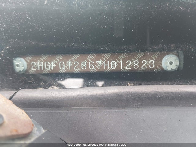 12619500 :رقم المزاد ، 2HGFG12867H012823 vin ، 2007 Honda Civic Ex مزاد بيع