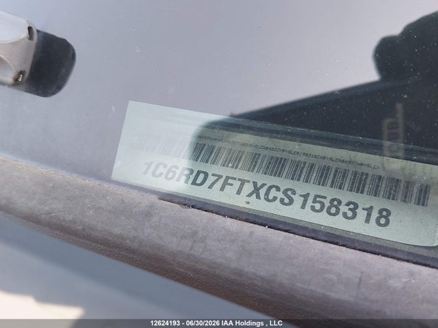 Aukcja sprzedaży 2012 Dodge Ram 1500, vin: 1C6RD7FTXCS158318, numer aukcji: 12624193