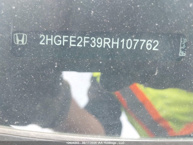 12624203 :رقم المزاد ، 2HGFE2F39RH107762 vin ، 2024 Honda Civic Ex 4dr مزاد بيع
