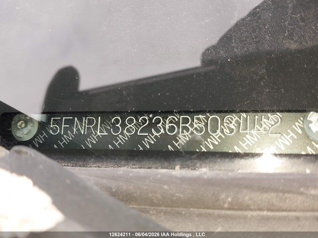 2006 Honda Odyssey Lx მანქანა იყიდება აუქციონზე, vin: 5FNRL38236B503442, აუქციონის ნომერი: 12624211