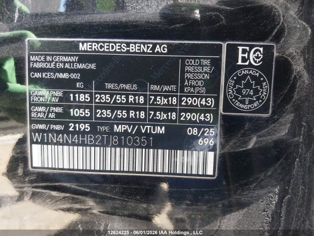 W1N4N4HB2TJ810351 Mercedes-Benz Gla 250 4matic