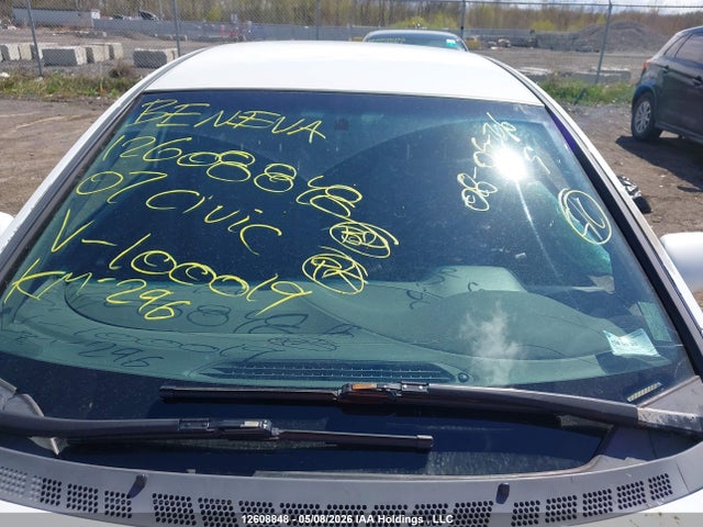12608848 :رقم المزاد ، 2HGFA16557H100019 vin ، 2007 Honda Civic Lx مزاد بيع