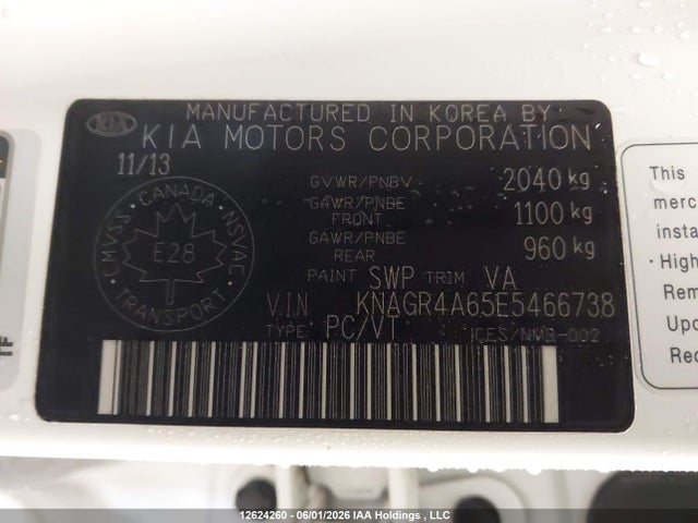 Продажа на аукционе авто 2014 Kia Optima Sx Turbo, vin: KNAGR4A65E5466738, номер лота: 12624260