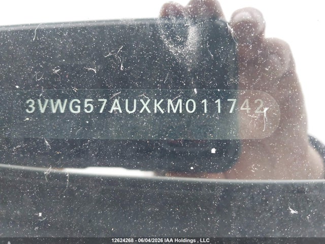 Aukcja sprzedaży 2019 Volkswagen Golf, vin: 3VWG57AUXKM011742, numer aukcji: 12624268