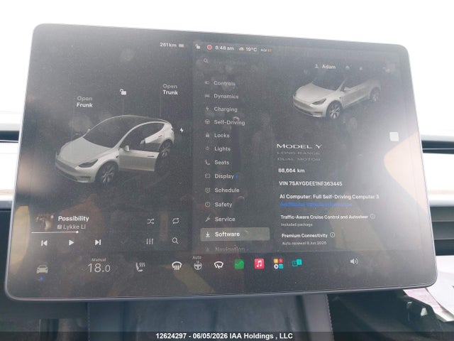 Tesla Model Y Long Range 2022 7SAYGDEE1NF363445 Image 7