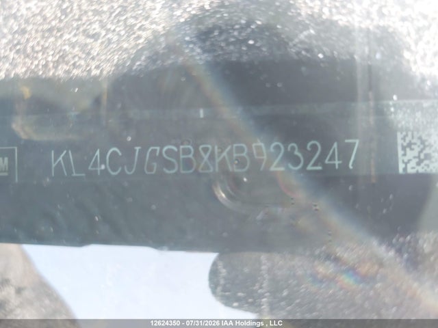 12624350 :رقم المزاد ، KL4CJGSB8KB923247 vin ، 2019 Buick Encore Essence مزاد بيع