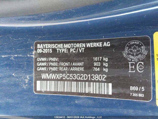 Mini Cooper 2016 WMWXP5C53G2D13802 Image 9