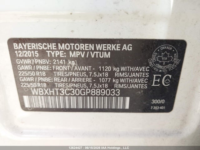 WBXHT3C30GP889033 BMW X1 Xdrive28i