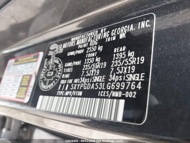 KIA Sorento 2020 5XYPGDA53LG699764 Image 19