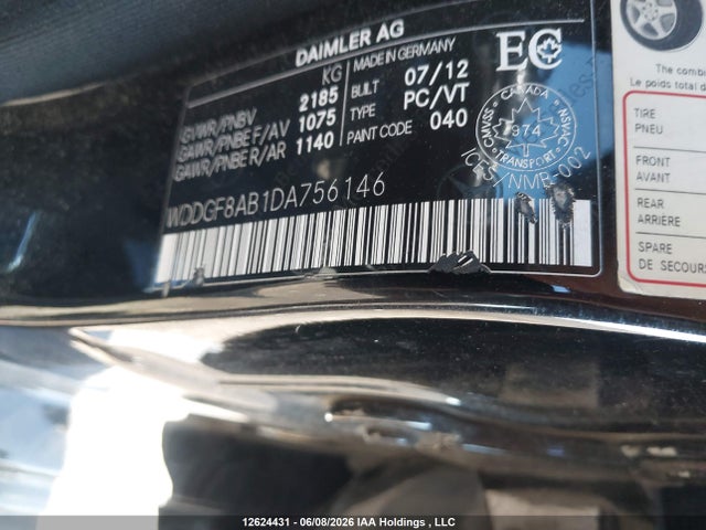 Продаж на аукціоні авто 2013 Mercedes-benz C 300 4matic, vin: WDDGF8AB1DA756146, номер лоту: 12624431