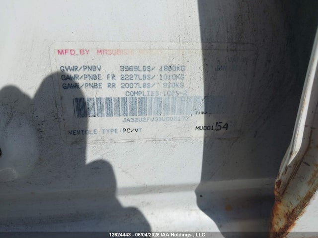 Продаж на аукціоні авто 2011 Mitsubishi Lancer Es/es Sport, vin: JA32U2FU3BU608172, номер лоту: 12624443