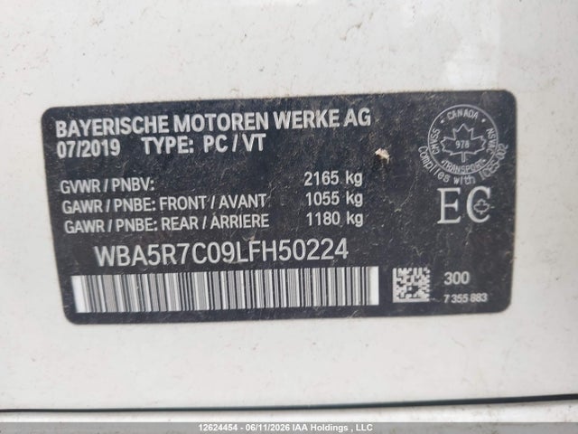 BMW 330i Xdrive 2020 WBA5R7C09LFH50224 Image 9