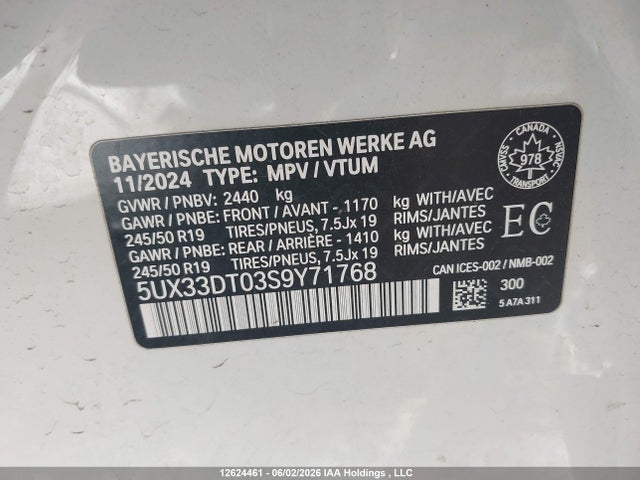 5UX33DT03S9Y71768 BMW X4 Xdrive30i
