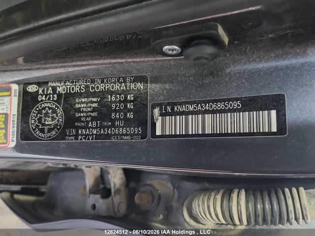 Продажа на аукционе авто 2013 Kia Rio Lx, vin: KNADM5A34D6865095, номер лота: 12624512