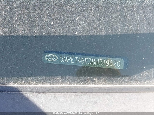 12624574 :رقم المزاد ، 5NPET46F38H319620 vin ، 2008 Hyundai Sonata Gls مزاد بيع
