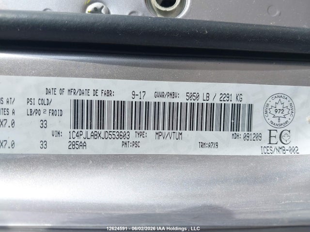 Продаж на аукціоні авто 2018 Jeep Cherokee Sport, vin: 1C4PJLABXJD553603, номер лоту: 12624591