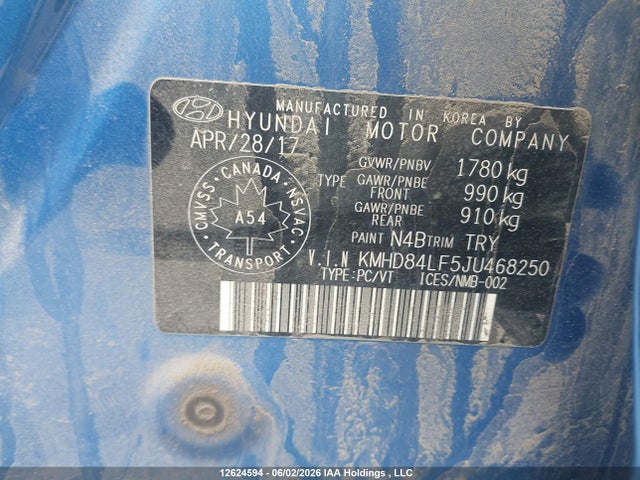 2018 Hyundai Elantra Gl Se მანქანა იყიდება აუქციონზე, vin: KMHD84LF5JU468250, აუქციონის ნომერი: 12624594