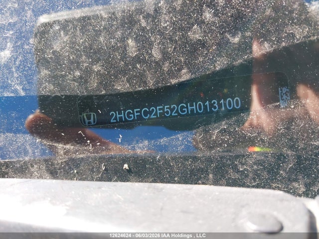 12624624 :رقم المزاد ، 2HGFC2F52GH013100 vin ، 2016 Honda Civic Sedan مزاد بيع