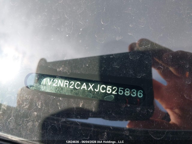 12624636 :رقم المزاد ، 1V2NR2CAXJC525836 vin ، 2018 Volkswagen Atlas 3.6 Fsi Execline مزاد بيع