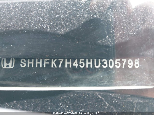 12624643 :رقم المزاد ، SHHFK7H45HU305798 vin ، 2017 Honda Civic Sport مزاد بيع