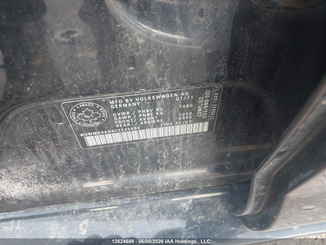 12624689 :رقم المزاد ، WVWMN9AN6CE525699 vin ، 2012 Volkswagen Cc Sportline مزاد بيع