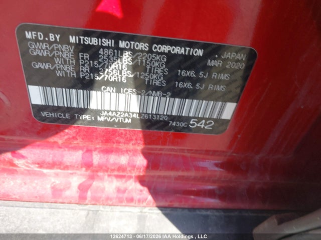 Mitsubishi Outlander Es 2020 JA4AZ2A34LZ613120 Image 23