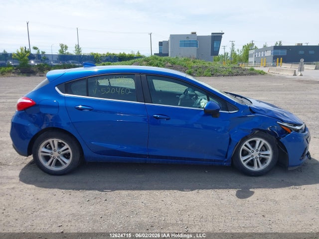 12624715 :رقم المزاد ، 3G1BE6SM2JS520460 vin ، 2018 Chevrolet Cruze Lt Auto مزاد بيع
