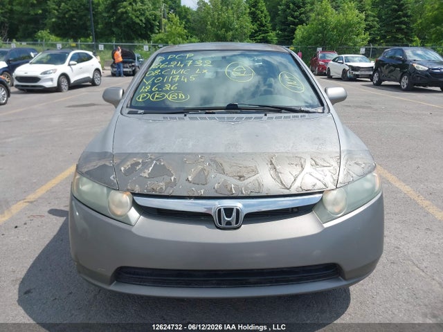 2008 Honda Civic Lx მანქანა იყიდება აუქციონზე, vin: 2HGFA16538H011745, აუქციონის ნომერი: 12624732