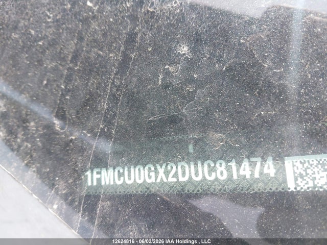 12624816 :رقم المزاد ، 1FMCU0GX2DUC81474 vin ، 2013 Ford Escape مزاد بيع