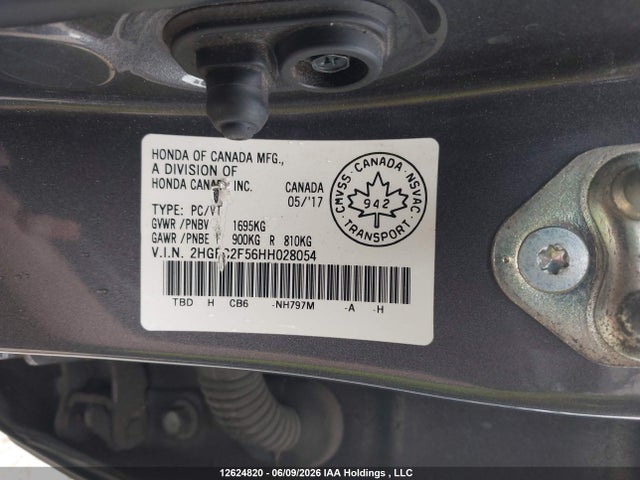 Продажа на аукционе авто 2017 Honda Civic Lx, vin: 2HGFC2F56HH028054, номер лота: 12624820