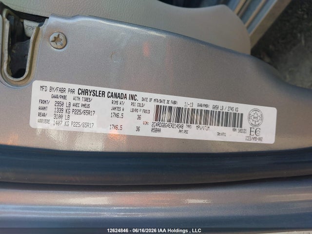 Dodge Grand Caravan Se/sxt 2014 2C4RDGBG4ER214548 Image 20