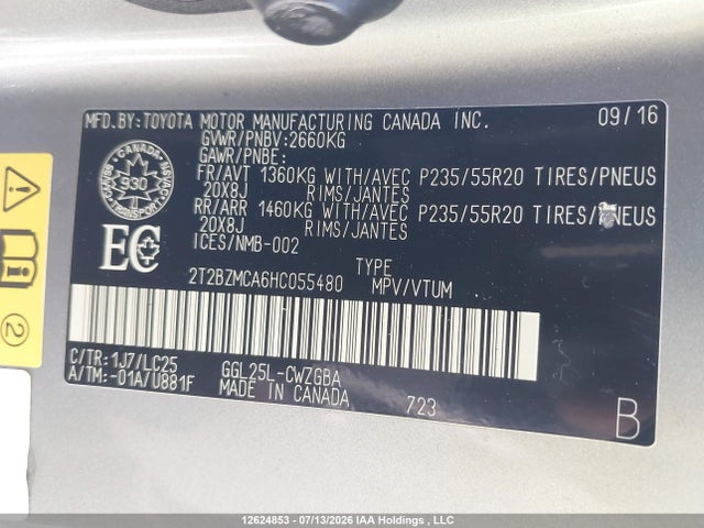 Lexus RX 350 2017 2T2BZMCA6HC055480 Image 9