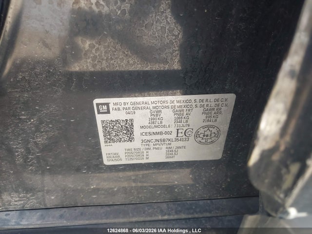 Chevrolet TRAX LS 2019 3GNCJNSB7KL354133 Image 21