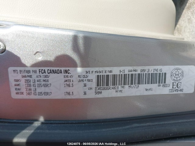 Продажа на аукционе авто 2016 Dodge Grand Caravan Se, vin: 2C4RDGBG8GR140618, номер лота: 12624875