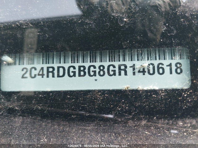 Продажа на аукционе авто 2016 Dodge Grand Caravan Se, vin: 2C4RDGBG8GR140618, номер лота: 12624875