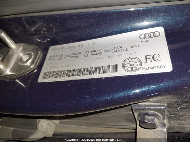 WAUE8GFFXH1041418 Audi A3 2.0t Progressiv